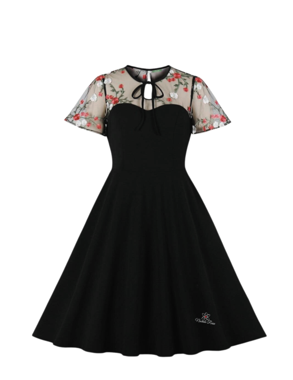 Midnight Blooms Dress front